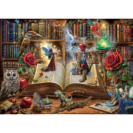 Puzzle 1000 Pieces, Adult Puzzle, A Challenging Puzzle, Puzzle Games for the Whole Family, Gifts for Women, Gifts for Men, Theme: Magic Book