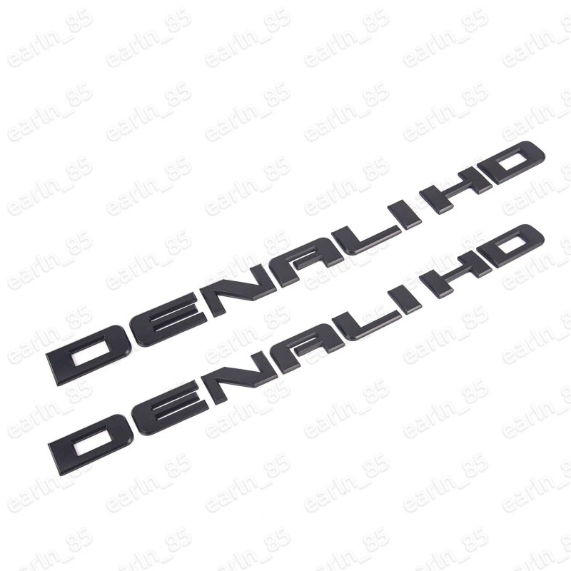 GMC 2x Denali HD Side Door Tailgate Letter Nameplate Emblem