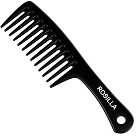 ROSILLA 24.5cm Curling Comb for All Hair Types Without Tearing Hair Antistatic Comb for Curls with Smooth and Well Rounded Fingers 24.5cm Shatterproof