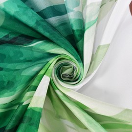 Yanutan Boho Plant Wall Shower Curtain, Spring Green Plants Flower Shower Curtain Set for Bathroom, Natural Arboretum Botanical Garden Fabric Bath Curtain with Hooks, 72x72in