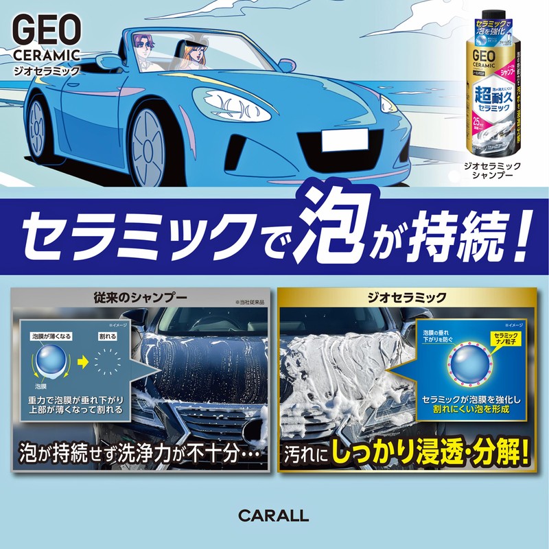 Harukado 2147 GEO CERAMIC Geo-Ceramic Shampoo, No Compound, Neutral
