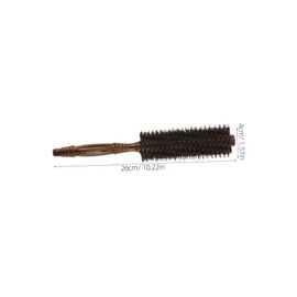 Ipetboom Wooden Bristle Round Hair Brush Styling Brush for Blow Dry Men's Women's Salon