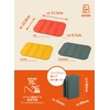 CBJAPAN Tomte Mat, Lightweight, Compact, Yellow, For 1 Person Cushion,