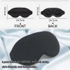 Antifaz para Dormir Ergonómico Negro Espuma Memoria Ajustable Bloquea Luz