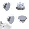 4 Pack Sink Basin Overflow Trim Ring Solid Bathroom Sink