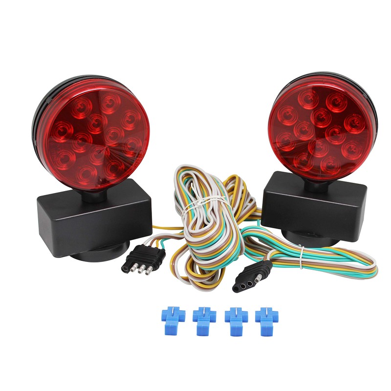MAXXHAUL 50015 12V Magnetic LED Towing Lights With Magnetic Base