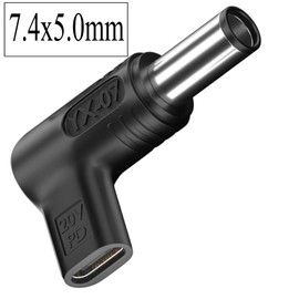 100W PD USB C to 7.4 X 5.0mm Charger, USB C to 7.4mmX5.0mm Elitebook 840 19.5V Adapter, Type USB C to 7.4 x 5.0 mm Adapter Made for HP Laptop Series