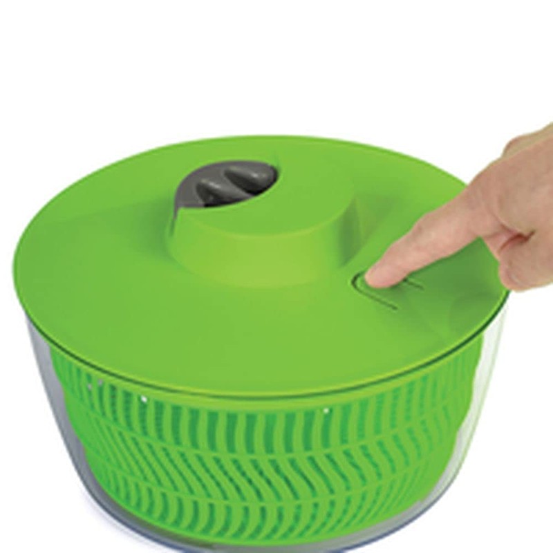 ROPE SALAD DRYER WITH STOP, GREEN - 4L