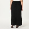The Drop Rylie Maxi Denim Skirt with Front Slit Skirt,