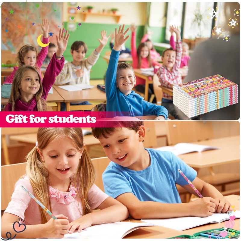 Birthday Pencils 48 Pack #2 HB with Eraser Kids Party