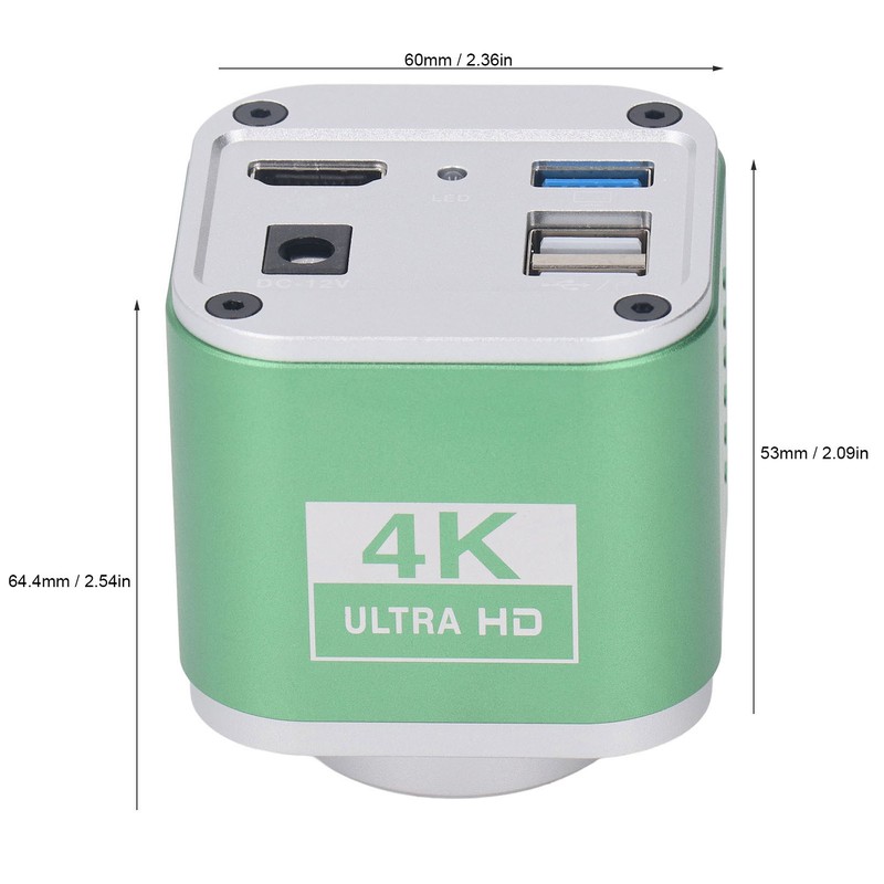 Industrial Microscope Camera 4K HD 8.3MP Digital High Definition Multimedia