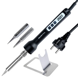 GALLUNOPTIMAL Temperature Regulated Soldering Iron - 65 Watt, 80° - 480°C, with LCD Display - Temperature Regulated, with Calibration Function, 230V - GOSprint65