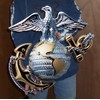 Globe and Anchor Metal Sign 19" x 19" for USMC
