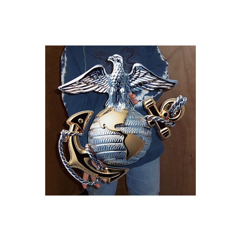 Globe and Anchor Metal Sign 19" x 19" for USMC