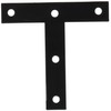 National Hardware N266-470 116BC T Plates in Black finish,4" x