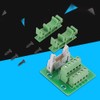 PLC Breakout Board, IDC10P 10Pin Male Header Breakout Board Terminal