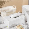 Marble Tissue Box Cover, Rectangular Napkin Facial Tissues Holder for