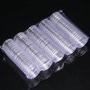 200 Pcs 25 mm Coin Holder Capsules Clear Round Plastic