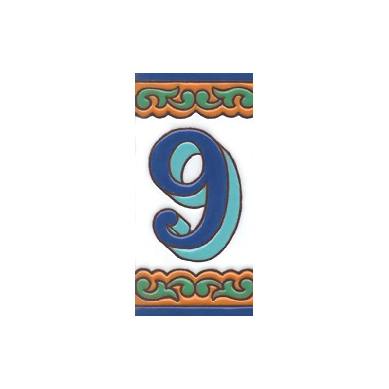 House Numbers, Ceramic Numbers & Letters Tiles, Chalet Design, Tile