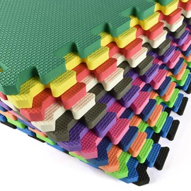 Greatmats Foam Kids and Gym Mats Premium 5/8 in. x 2x2 Ft. 15 Pack (Yellow)