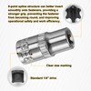 sourcing map 8pcs E-Torx Socket 1/4" Drive E8 External Torx