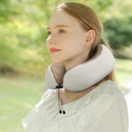 Outdoor and Premium Velvet Electric Neck Support Pillow with Type-C Charging for Corporate Gift SetsColor: Brown, Size: one size