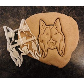 Shetland Sheepdog Sheltie Cookie Cutter and Dog Treat Cutter - Dog Face - FBA