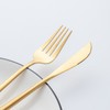 24Pcs Gold Silverware Set Knife Fork Spoon Rustproof Stainless Steel