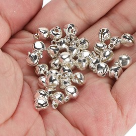 EliteKoopers 6mm Jingle Bell Beads For Xmas Craft Christmas Charms Jewellery Decor Item