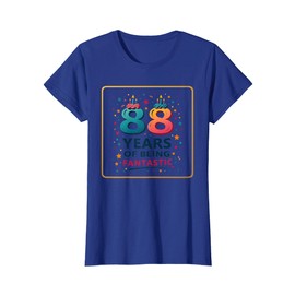 88 Years Fantastic Birthday Gift for Seniors T-Shirt, Women, Royal Blue
