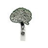 Generic Anatomical Brain Badge Reel - Typographical ID Holder for