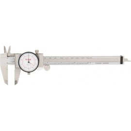 SPI 17-965-5 Dual Scale Inch Metric Dial Caliper: 0" to 6" (0 to 150mm) Range