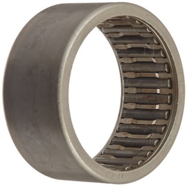 INA HK3520 Needle Roller Bearing, Caged Drawn Cup, Outer Ring and Roller, Steel Cage, Open End, Metric, 35mm ID, 42mm OD, 20mm Width, 9100rpm Maximum Rotational Speed, 10300lbf Static Load Capacity, 5400lbf Dynamic Load Capacity
