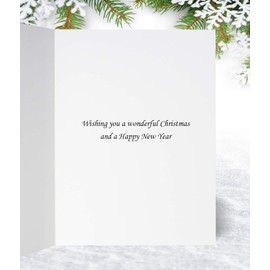 Granddaughter Unicorn Christmas Card - Medium Sized Card (A5 Size -148mm x 210mm) with Envelope