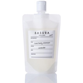 SASURA Whole Body Shampoo, 6.8 fl oz (200 ml), Tsukunai Men's, Lavender, Gym, Travel, Hospitalization, Unisex