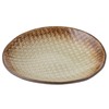 Marui Pottery MR-3-4190 Shigaraki Ware Hechimon Plate, Diameter Approximately 6.3