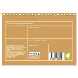 Sanfte Traumwerke - Traumwelten (Tischkalender 2026 DIN A5 quer), CALVENDO Monatskalender