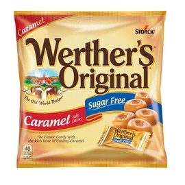 Werther's Original Sugar Free Hard Candy 3 Bags Bundle (1.46 OZ Each) 3 Flavors: Coffee, Chocolate, Caramel | Perfect for Office Spaces Candy dishes Holiday Candy Gifts | Soko Smiles Pocket Bag