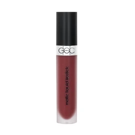 GOC, Labial liquido matte, Matte Liquid Lipstick, Resistente al agua, Larga Duración, No Reseca los labios ni cuartea, Sin manchas, Color Firery Red, GMLC06