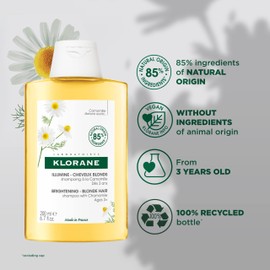 KLORANE Brightening Shampoo with Camomile for Blonde Hair, 200ml
