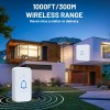 RingBell Wireless Doorbell Waterproof Battery Operated Door Bell Chimes Kit