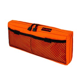 Moto Pockets Motorcycle Pannier Lid Bag Organizer for Side Cases, Weather-Resistant, Hi-Viz Orange
