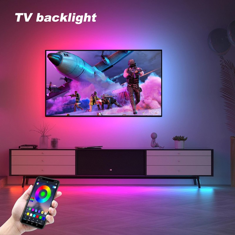 WUYXPG LED Strip Lights 6 Pre-Cut Led Light Strip with