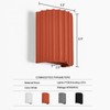 ZEROUNO Resin Modern LED Wall Sconces Wall Lighting, Hardwired Indoor
