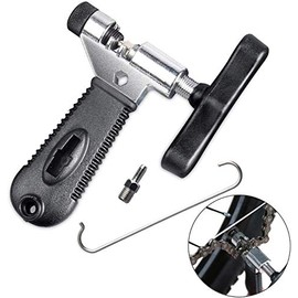 TAGVO Bike Chain Tool, Universal for 7 8 9 10 Speed Chain Link Repair Removal with Backup Stainless Steel Pin, Easy Using Bicycle Chain Splitter Cutter Rivet Remover Portable for Road Mountain Bike