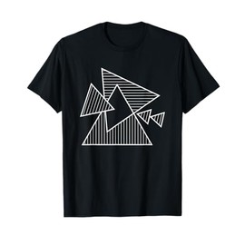 Geometric Triangles Geometry Retro Aesthetic Abstract Artsy T-Shirt