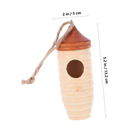 CIYODO Detailed Design Hummingbird House Bird Nest Outdoor Garden Swing Nest for Charm