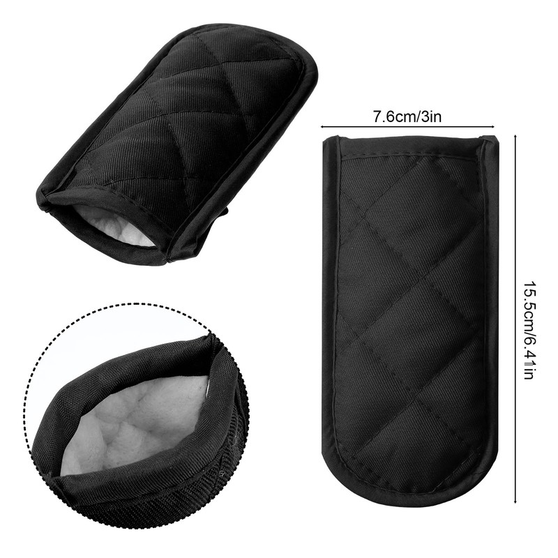 Xindojuz 4 PCS Cast Iron Skillet Handle Covers, Pan Pot