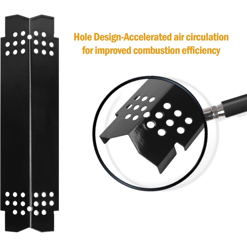 DwellWel Grill Heat Plates for Nexgrill 720-0830H, 720-0888, 720-0882A, 720-0896B