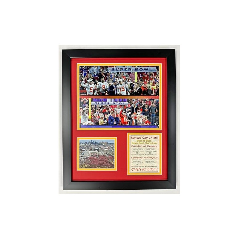 2023 LVIII Champions | Framed Photo Collages (12"x15", Back to